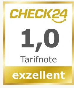 Testsiegel: CHECK24 Tarifnote 1,0 „exzellent“ für Cleos Welt Katzenkrankenversicherung, Tarif Rundum Plus